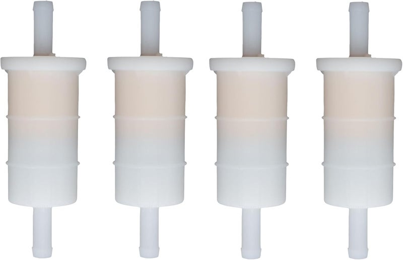 QUICKMARINE 4 Pcs 816296Q2 Inline Fuel Filters with Clamps for 5/16 Inch Fuel Lines and Mercury Marine 30-200 HP Outboard Motors replace 35-164941 Sierra 18-7830 Boat Engine - Image 5